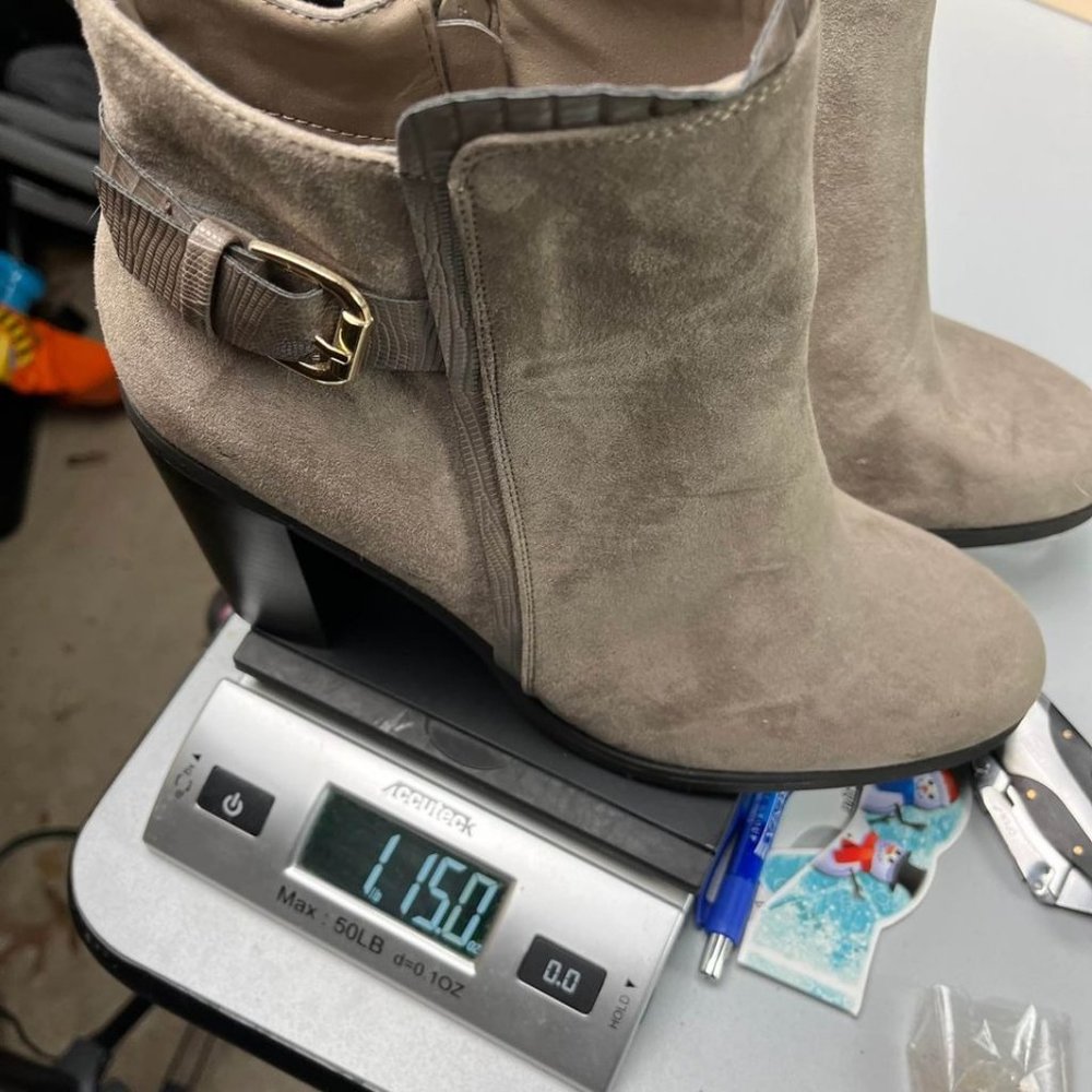 Booties Grey Women's Size 9.5 - Picture 9 of 9